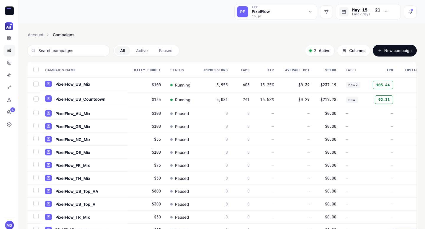 OneAds Ads Manager
